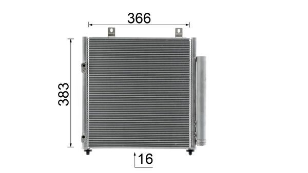 Ilustracja AC 1049 000S MAHLE skraplacz, klimatyzacja