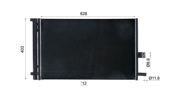 Ilustracja AC 1065 000S MAHLE skraplacz, klimatyzacja