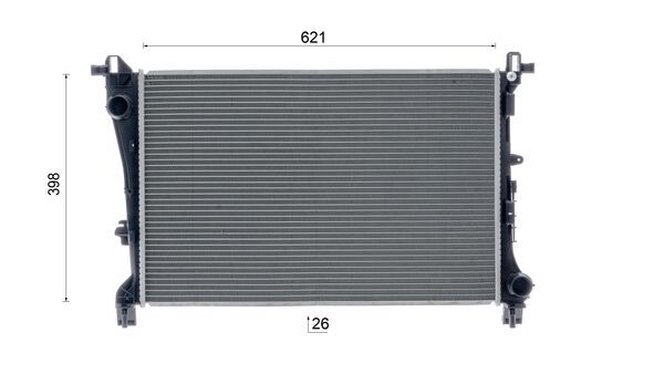 Ilustracja CR 2246 000S MAHLE chłodnica cieczy