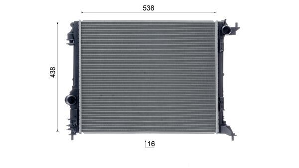 Ilustracja CR 2247 000S MAHLE chłodnica cieczy