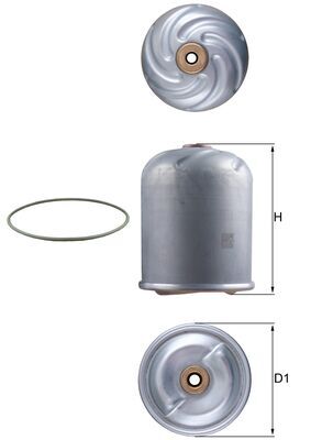 Ilustracja OZ 3D MAHLE filtr oleju