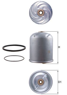 Ilustracja OZ 5D MAHLE filtr oleju