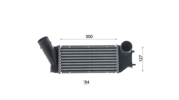 Ilustracja CI 66 000S MAHLE chłodnica powietrza doładowującego - intercooler