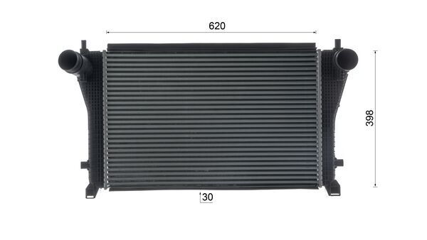 Ilustracja CI 667 000S MAHLE chłodnica powietrza doładowującego - intercooler