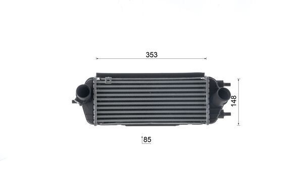 Ilustracja CI 694 000S MAHLE chłodnica powietrza doładowującego - intercooler