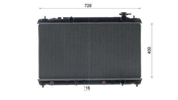 Ilustracja CR 2691 000S MAHLE chłodnica cieczy