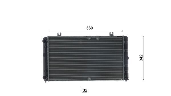 Ilustracja CR 2692 000S MAHLE chłodnica cieczy