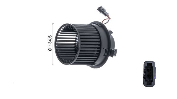 Ilustracja AB 367 000S MAHLE wentylator wewnętrzny