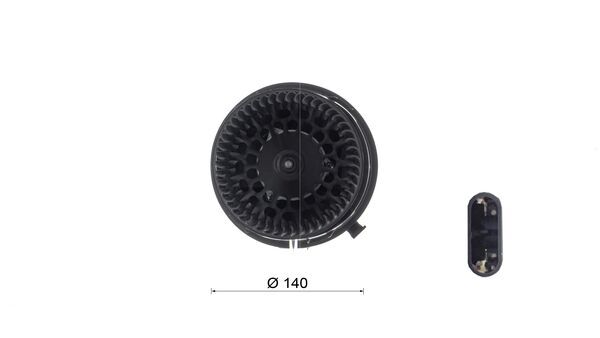 Ilustracja AB 386 000S MAHLE wentylator wewnętrzny
