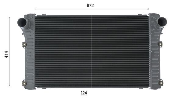 Ilustracja CI 682 000S MAHLE chłodnica powietrza doładowującego - intercooler