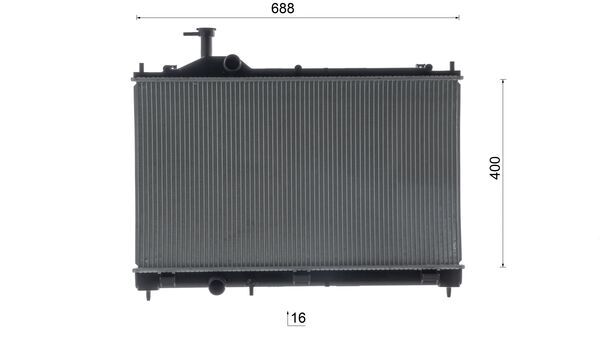 Ilustracja CR 2689 000S MAHLE chłodnica cieczy