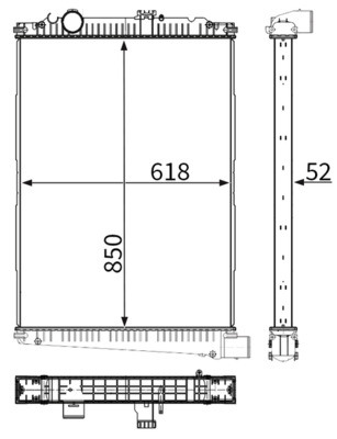 Ilustracja CR 1047 000S MAHLE chłodnica cieczy