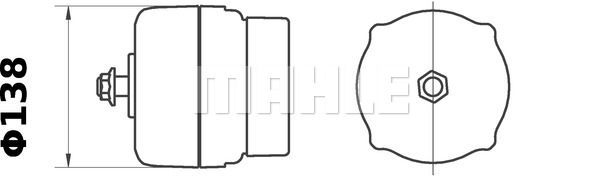 Ilustracja MG 607 MAHLE alternator