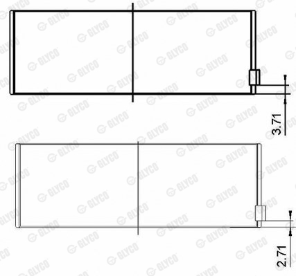 Ilustracja 71-4238 STD GLYCO panewki korbowodu