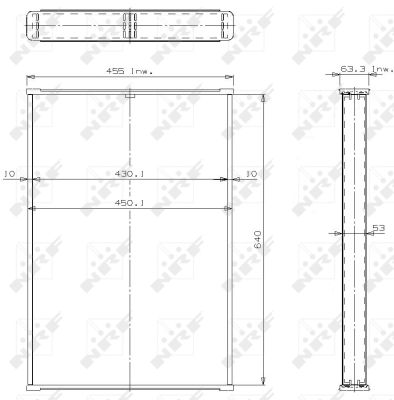 Ilustracja 14071 NRF siatka chłodnicy, układ chłodzenia silnika