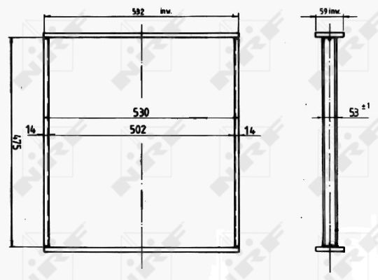 Ilustracja 14626 NRF siatka chłodnicy, układ chłodzenia silnika