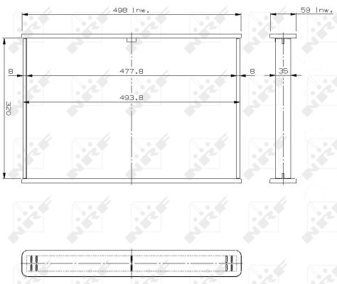 Ilustracja 14764 NRF siatka chłodnicy, układ chłodzenia silnika