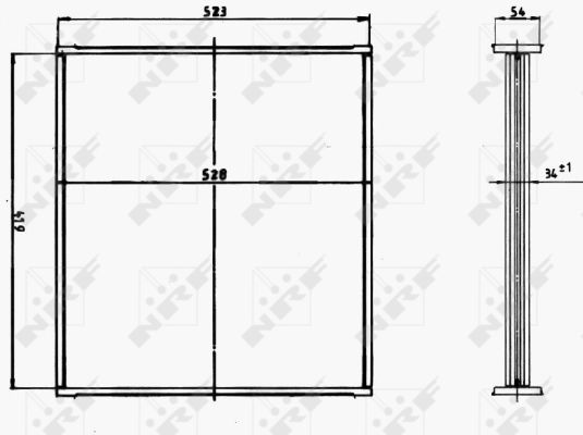 Ilustracja 15200 NRF siatka chłodnicy, układ chłodzenia silnika