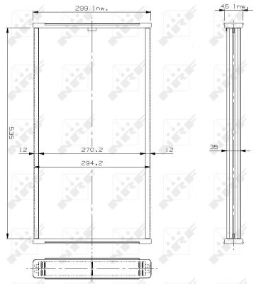 Ilustracja 17308 NRF siatka chłodnicy, układ chłodzenia silnika