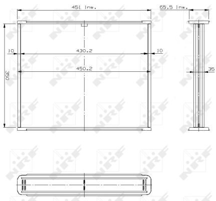 Ilustracja 17505 NRF siatka chłodnicy, układ chłodzenia silnika