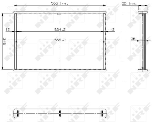 Ilustracja 17657 NRF siatka chłodnicy, układ chłodzenia silnika