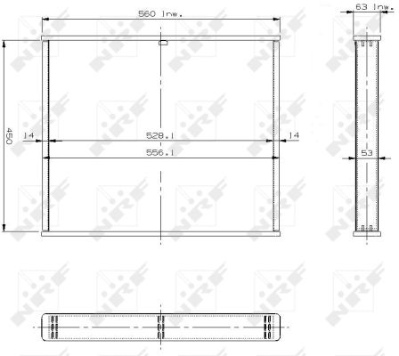 Ilustracja 13447 NRF siatka chłodnicy, układ chłodzenia silnika