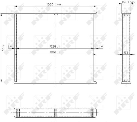 Ilustracja 13454 NRF siatka chłodnicy, układ chłodzenia silnika