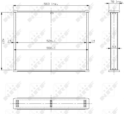 Ilustracja 13453 NRF siatka chłodnicy, układ chłodzenia silnika