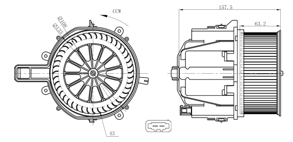 Ilustracja 34285 NRF wentylator wewnętrzny