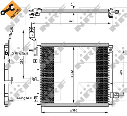 Ilustracja 350047 NRF skraplacz, klimatyzacja