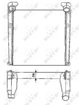 Ilustracja 30144 NRF chłodnica powietrza doładowującego - intercooler
