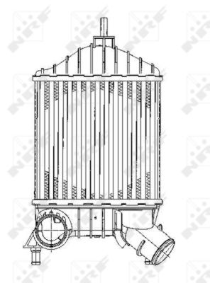 Ilustracja 30141 NRF chłodnica powietrza doładowującego - intercooler
