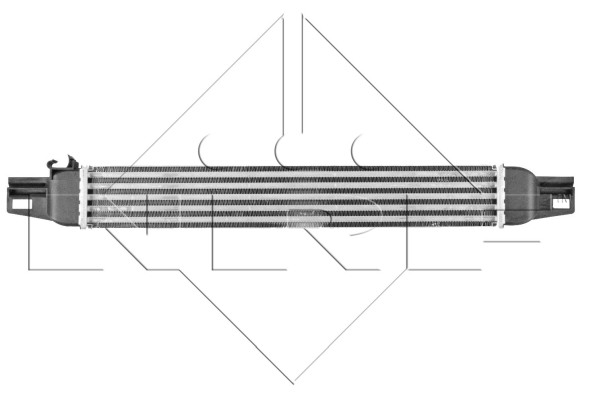 Ilustracja 30254 NRF chłodnica powietrza doładowującego - intercooler