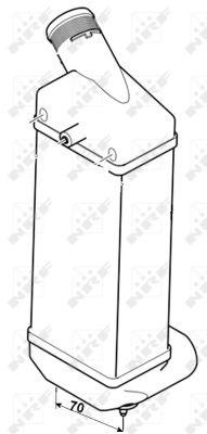 Ilustracja 30283 NRF chłodnica powietrza doładowującego - intercooler