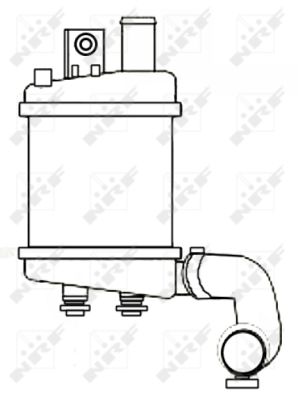Ilustracja 30333 NRF chłodnica powietrza doładowującego - intercooler