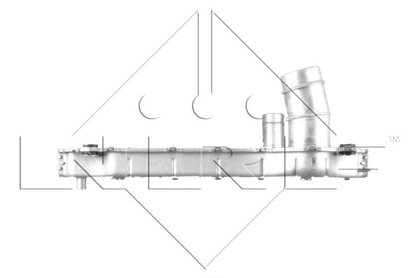 Ilustracja 30784 NRF chłodnica powietrza doładowującego - intercooler