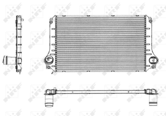 Ilustracja 30784 NRF chłodnica powietrza doładowującego - intercooler