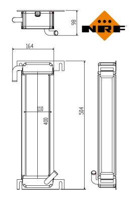 Ilustracja 31884 NRF chłodnica oleju, olej silnikowy
