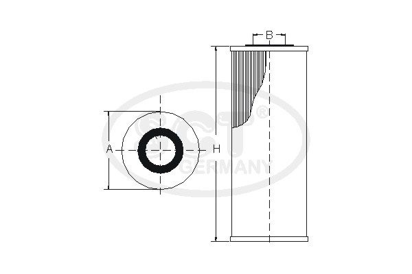 Ilustracja SC 7076 P SCT - MANNOL filtr paliwa