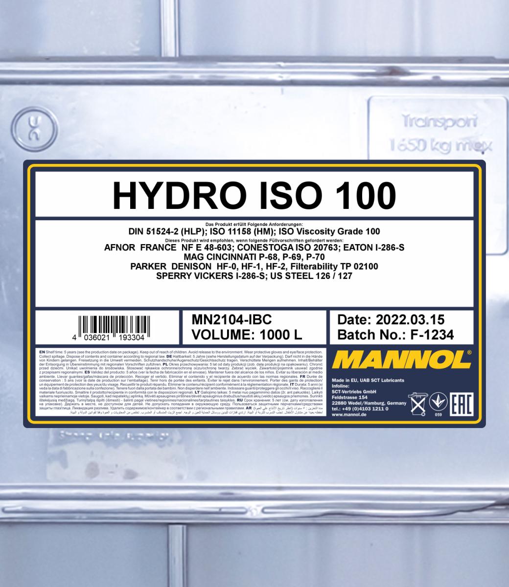 Ilustracja MN2104-IBC SCT - MANNOL olej hydrauliczny