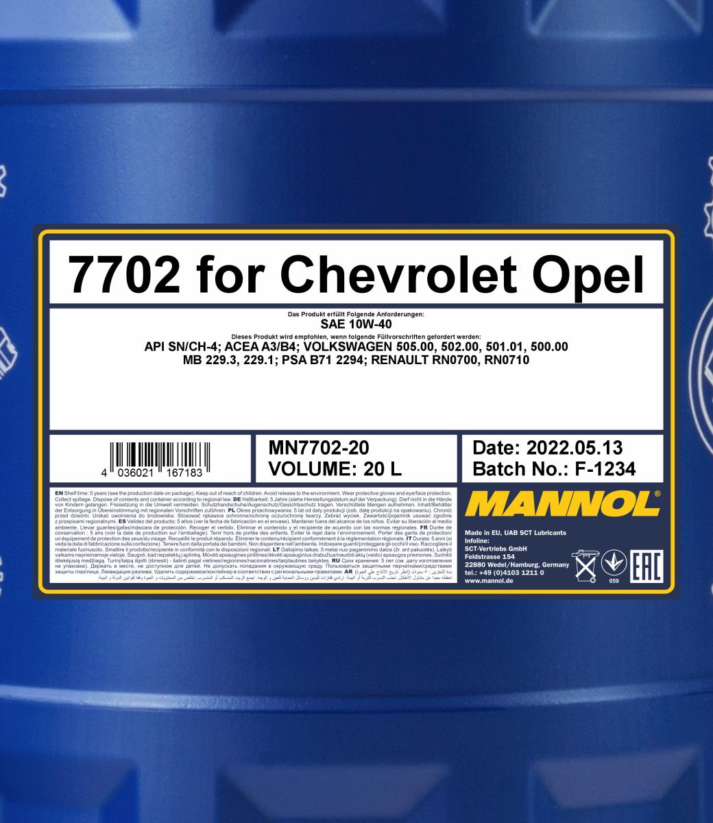 Ilustracja MN7702-20 SCT - MANNOL olej silnikowy