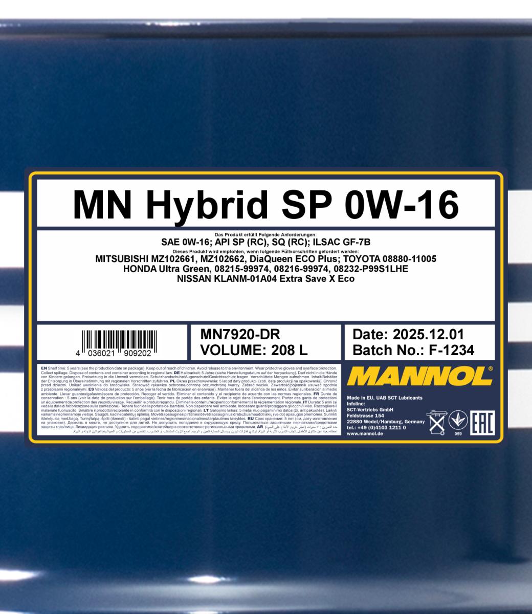 Ilustracja MN7920-DR SCT - MANNOL olej silnikowy