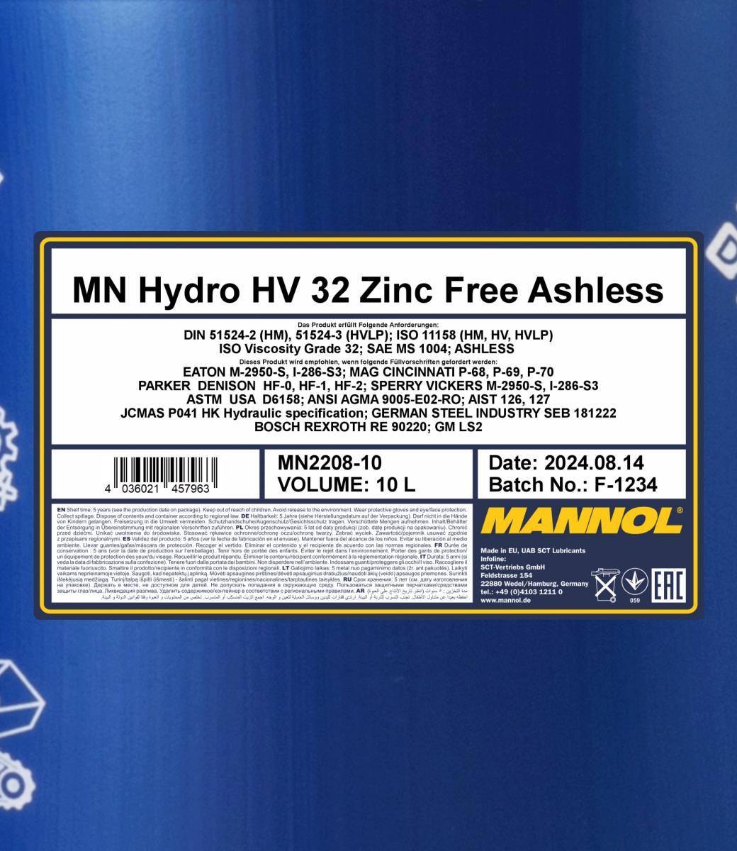 Ilustracja MN2208-10 SCT - MANNOL olej hydrauliczny