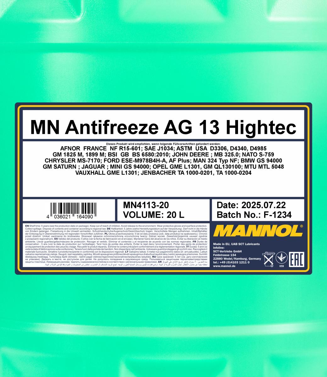 Ilustracja MN4113-20 SCT - MANNOL ochrona przed zamarzaniem