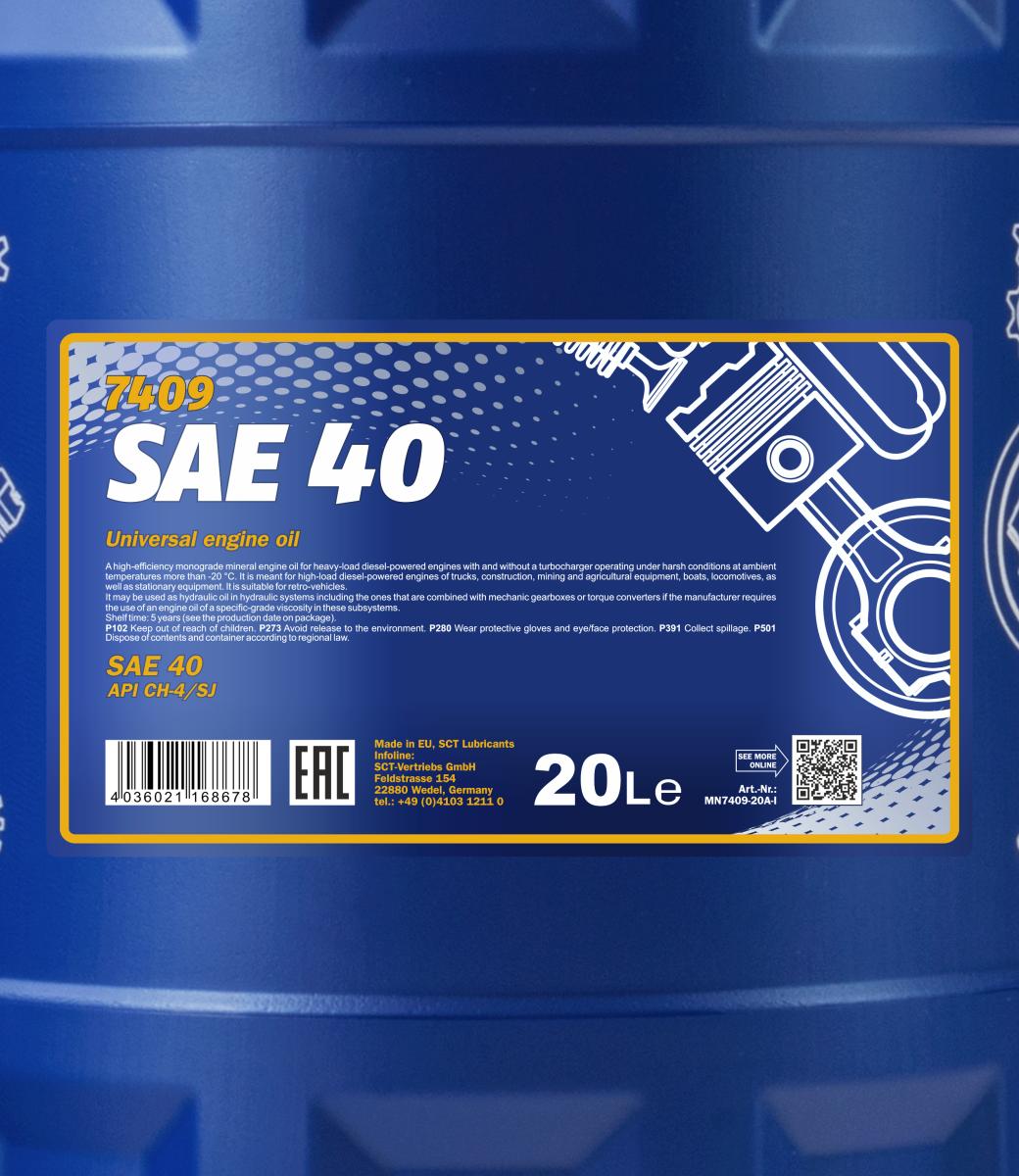 Ilustracja MN7409-20 SCT - MANNOL olej silnikowy