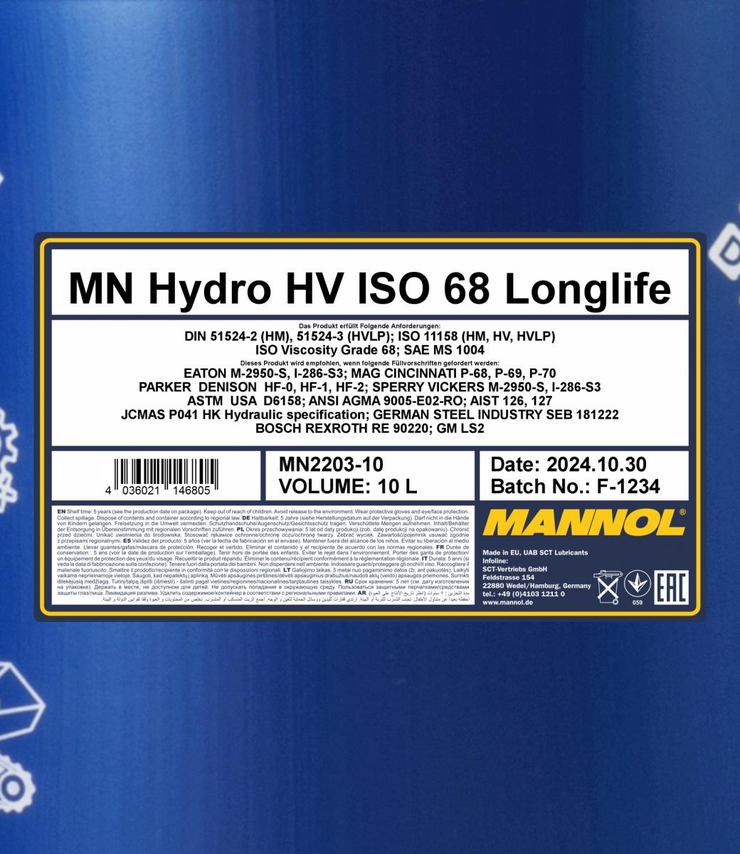 Ilustracja MN2203-10 SCT - MANNOL olej hydrauliczny
