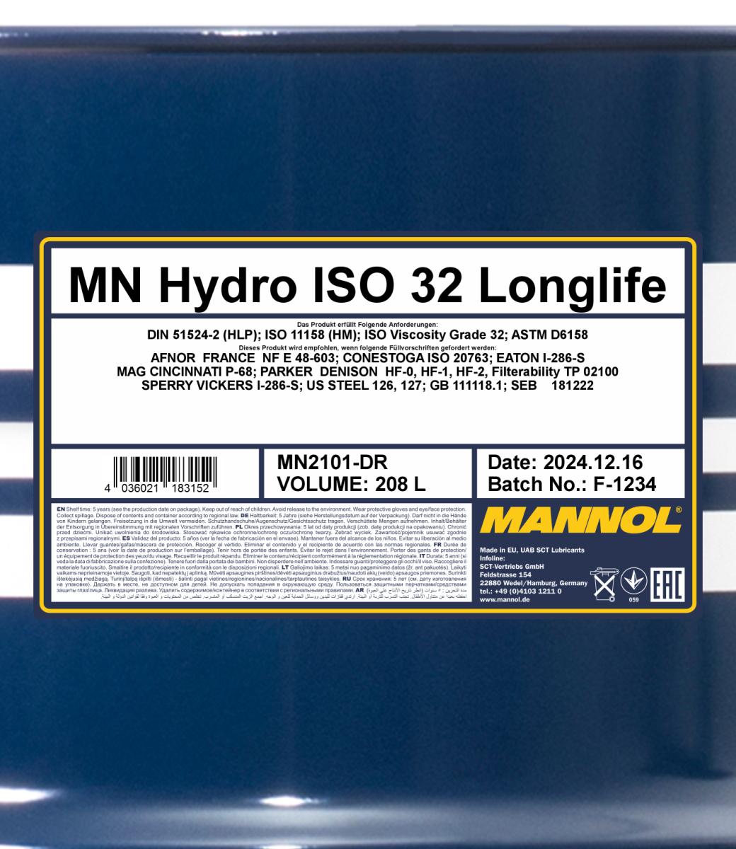 Ilustracja MN2101-DR SCT - MANNOL olej hydrauliczny