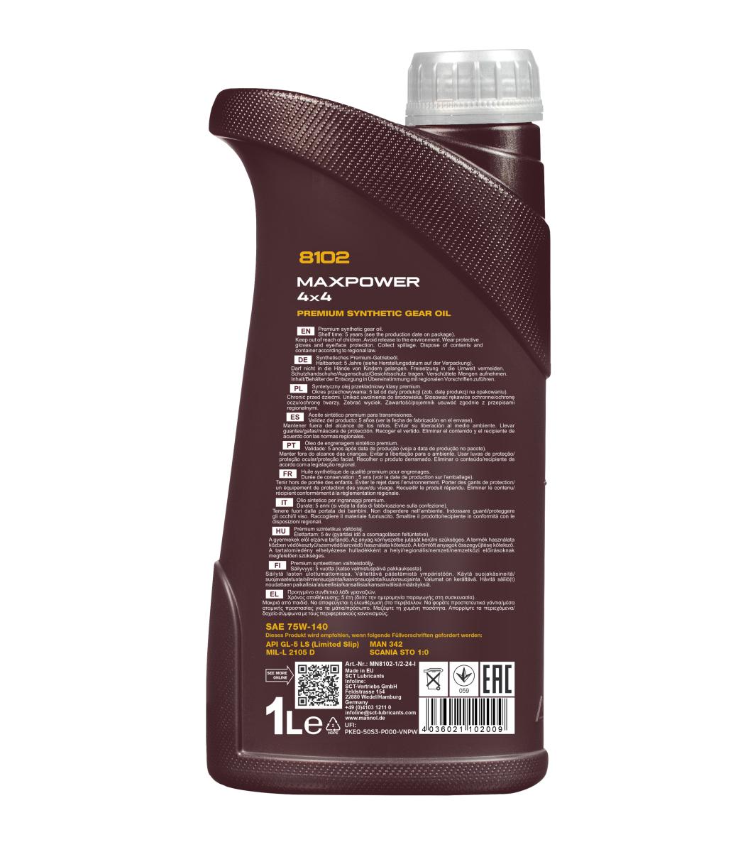 Ilustracja MN8102-1 SCT - MANNOL olej przekładniowy