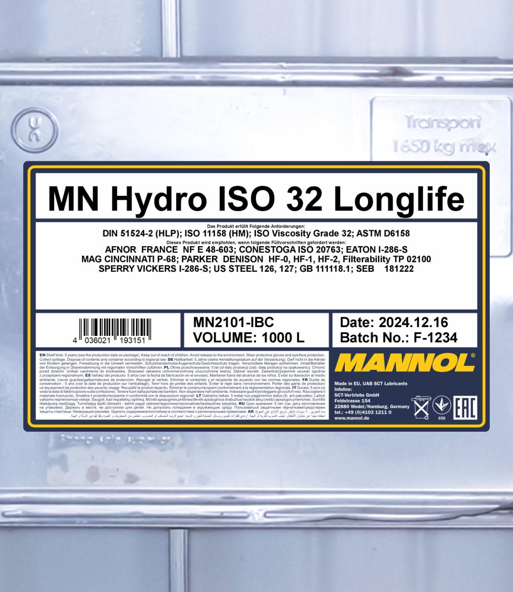 Ilustracja MN2101-IBC SCT - MANNOL olej hydrauliczny