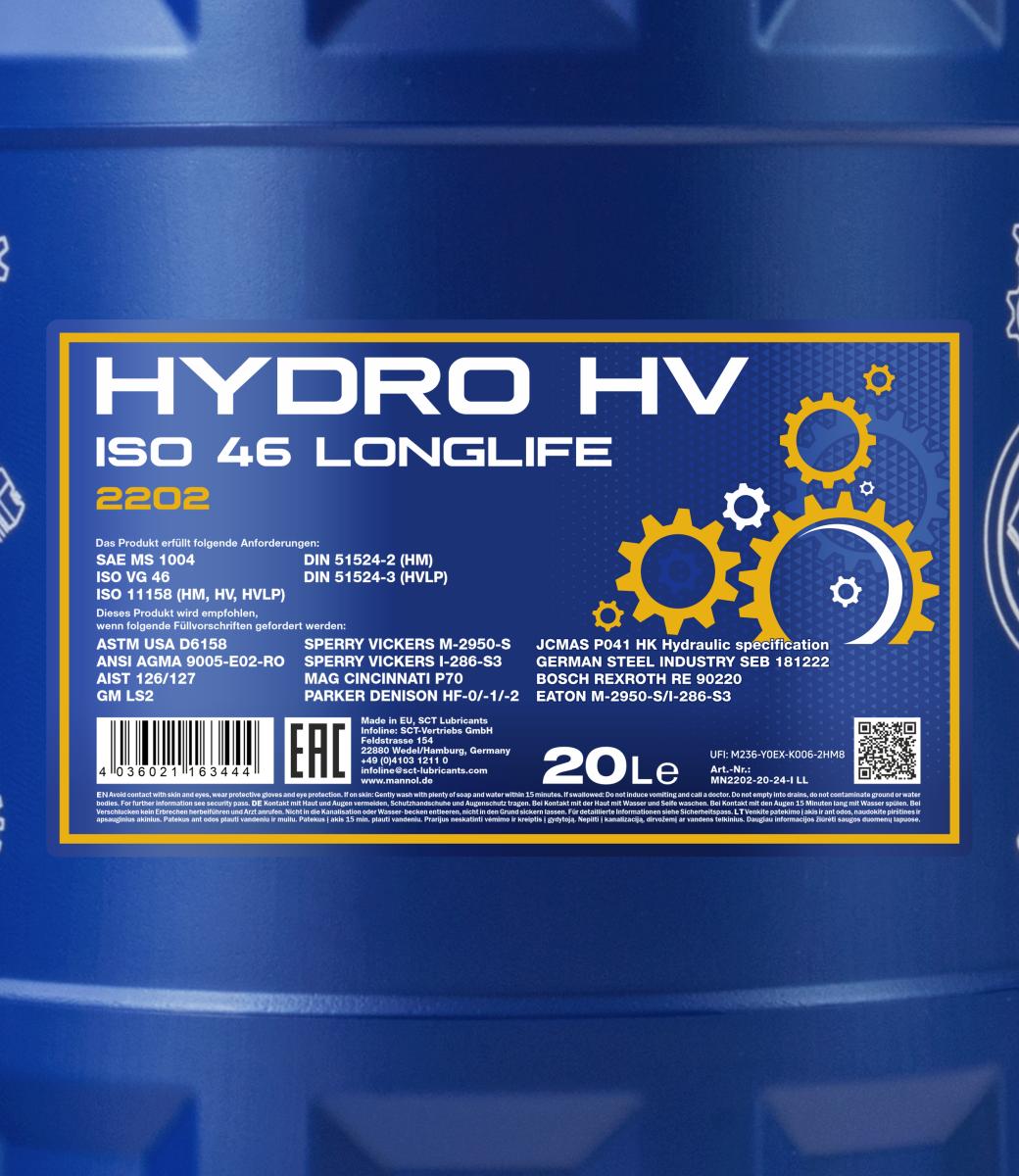 Ilustracja MN2202-20 SCT - MANNOL olej hydrauliczny
